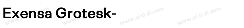 Exensa Grotesk字体转换